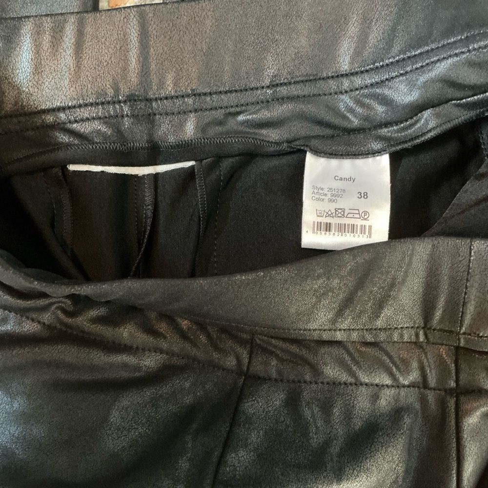 RAFFAELLO ROSSI FAUX LEATHER CANDY PANTS! EUC! SIZE 8 - Picture 7 of 8